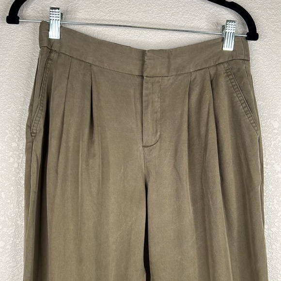 GAP Olive Green Lyocell Pants Size 2 Regular - Picture 2 of 9